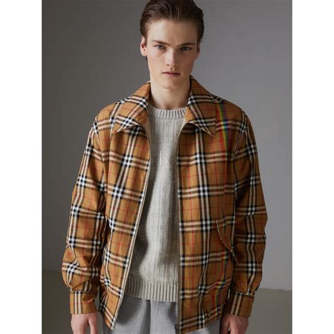 burberry harrington jacket rainbow|burberry men's quilted bomber jackets.